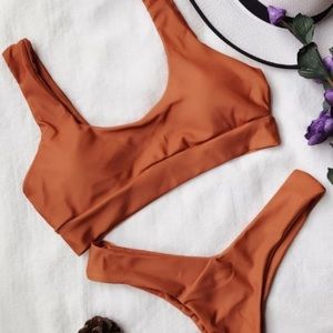 Burnt Orange Cheeky Bikini